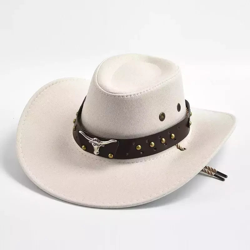 Camurça artificial Cowboy Chapéus, Jazz Hat, Vintage, Big-Edge, Cavalheiro Vaqueira, Feriados Festa Cosplay