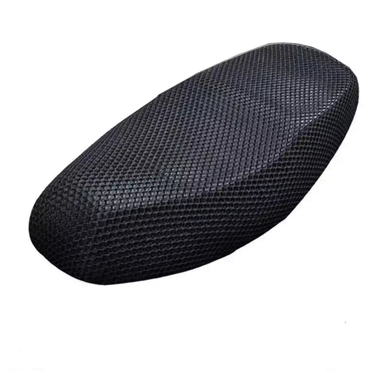 Capa de assento para motocicleta, tecido de malha 3d antiderrapante, assento de scooter, bicicleta elétrica, verão, design em favo de mel, ventilação