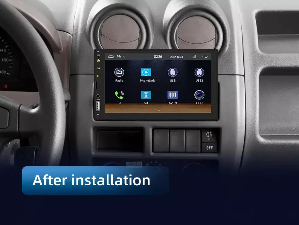 Bqcc 7 Polegada 1din 2din rádio do carro carplay android auto multimídia player hd tela de toque fm aux bt mirrorlink áudio universal do carro