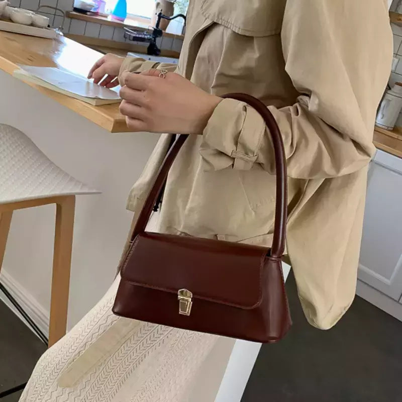 Bolsas Crossbody monocromáticas para mulheres, bolsa de ombro, bolsas axilas, bolsa feminina, marca de luxo, design de moda, 2023