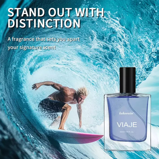 Voyage Colônia para Homens e Mulheres, Perfume Frutado Romântico Fresco, Notas Aquáticas De Madeira De Maçã, Perfume Masculino De Feromônios, Atrair Masculino