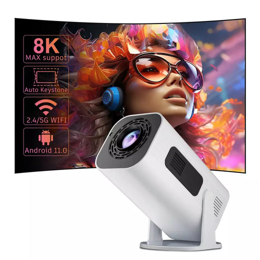 Salange P330W Mini Projetor Android 11 280 ANSI 4K 8K 1080P Wifi6 BT5.0 Projetor portátil de cinema em casa Android/IOS Video Theater