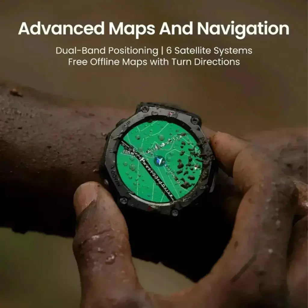 Xiaomi 2025 novo t-rex 3 gps smartwatch ultra masculino 10atm ip69k à prova dwaterproof água smartwatch bússola altímetro pulseira barométrica