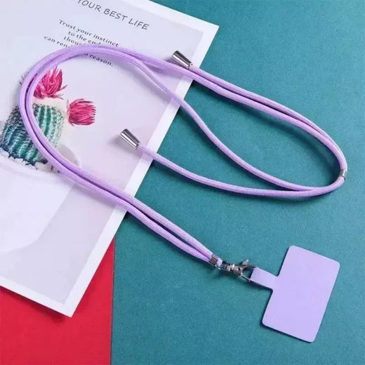 Cordão universal para celular, cordão removível ajustável para pescoço, cordão de segurança para todos os telefones celulares e alças de capa