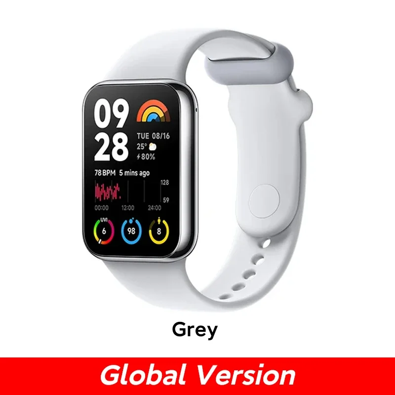 Versão global xiaomi mi band 8 pro pulseira inteligente 5atm à prova dwaterproof água 150 modos esportivos 1.74 "tela amoled gps oxigênio no sangue