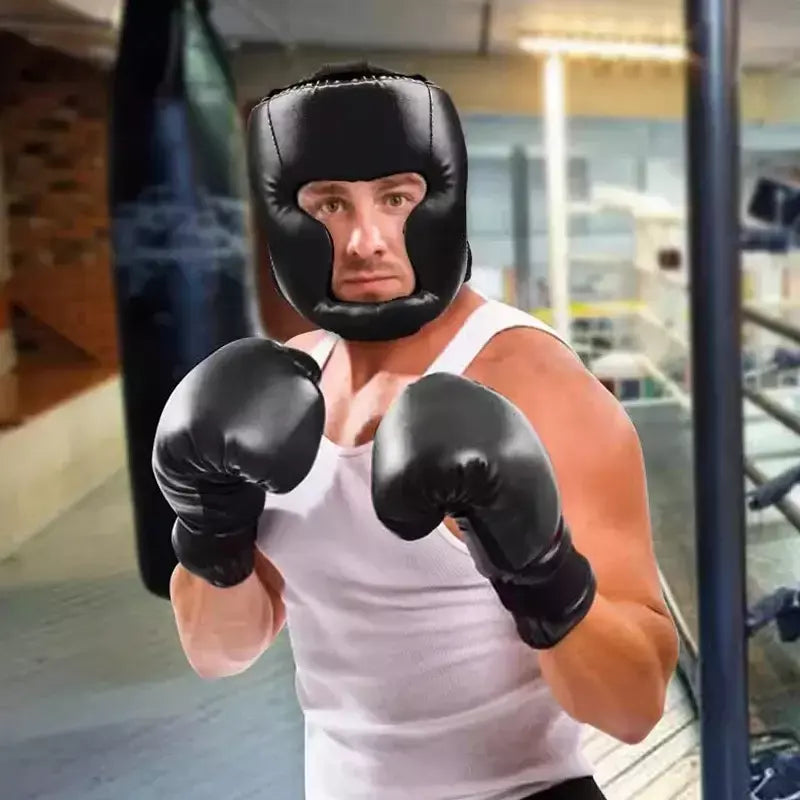 Capacete de boxe adulto Taekwondo Head gear muay Thai Headgear, capacete de treinamento Sanda