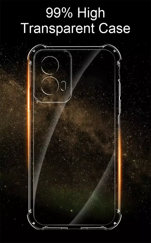 G34 5g caso para motorola g34 5g caso à prova de choque capa traseira transparente caso de silicone para moto g34 5g caso coque fundas escudo