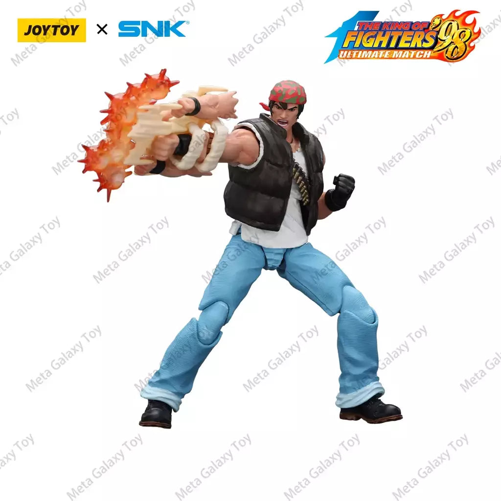 Joyotoy original rei dos lutadores 98um figura de ação kof 98um ikari guerreiros equipe herói 1/18 jogo estatueta modelo brinquedos personalizados