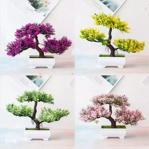 Planta Artificial Bonsai, Pequena Árvore, Flor Falsa, Enfeites Em Vaso, Casa, Sala, Mesa, Jardim, Decoração Do Hotel