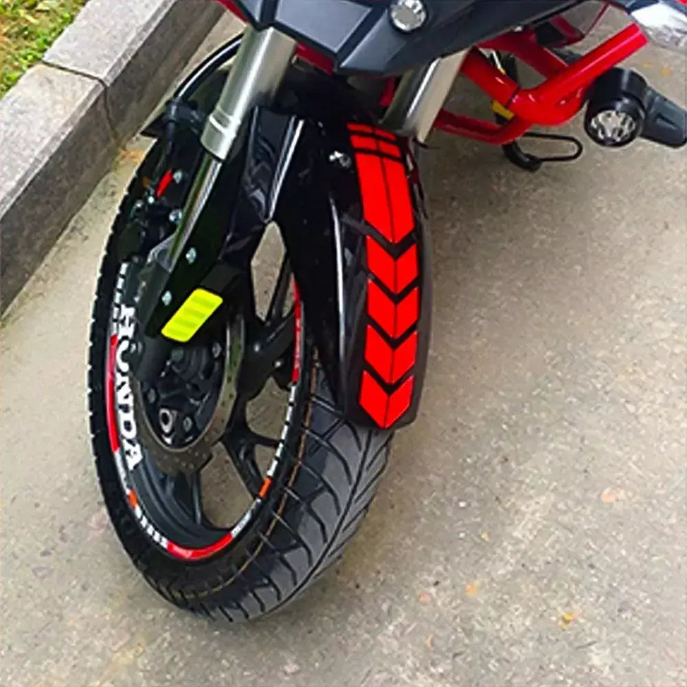 Adesivo universal para motocicleta com setas, pasta flash, à prova d'água, resistente a óleo, adesivo reflexivo, fita para motocicleta, adesivo