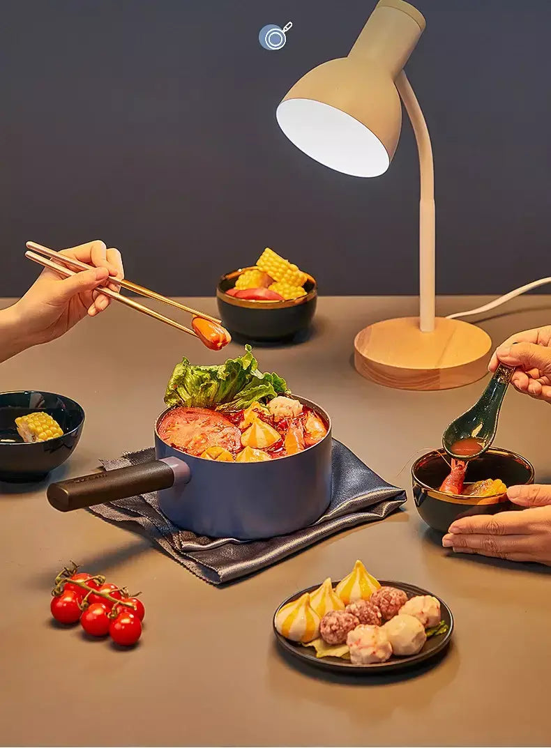 CoOKER KING 16 CM Pote de Leite Panela de Revestimento de Pedra Médica Cozinha Doméstica Macarrão Instantâneo Panela de Ensopado Fervente Panela de Congee em Estoque