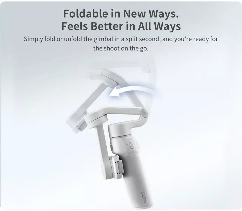 Do brasil sem taxa ZHIYUN-Suave Q4 Smartphone Gimbal, Estabilizador Portátil de 3 Eixos, Gimbals de Telefone para iPhone 15 Pro Max, Huawei, Samsung, Xiaomi, Oficial