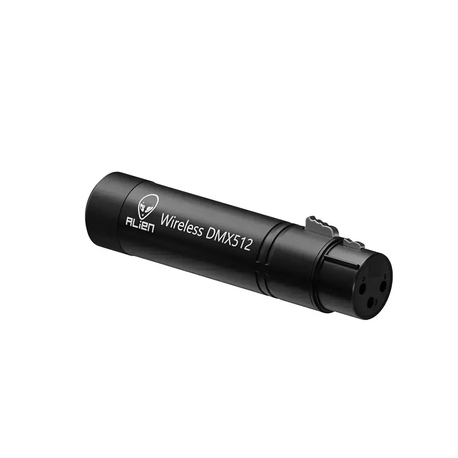 Alien 2.4g ism sem fio dmx 512 dfi controlador receptor xlr transmissor para discoteca dj festa bar palco par movendo a cabeça luz laser