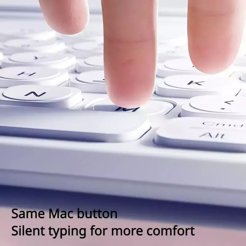 Baseus-Teclado Bluetooth Ultra Fino Sem Fio, Silencioso, Recarregável, Tablet, iPad Pro, Huawei, MatePad, Lenovo, Android, K02
