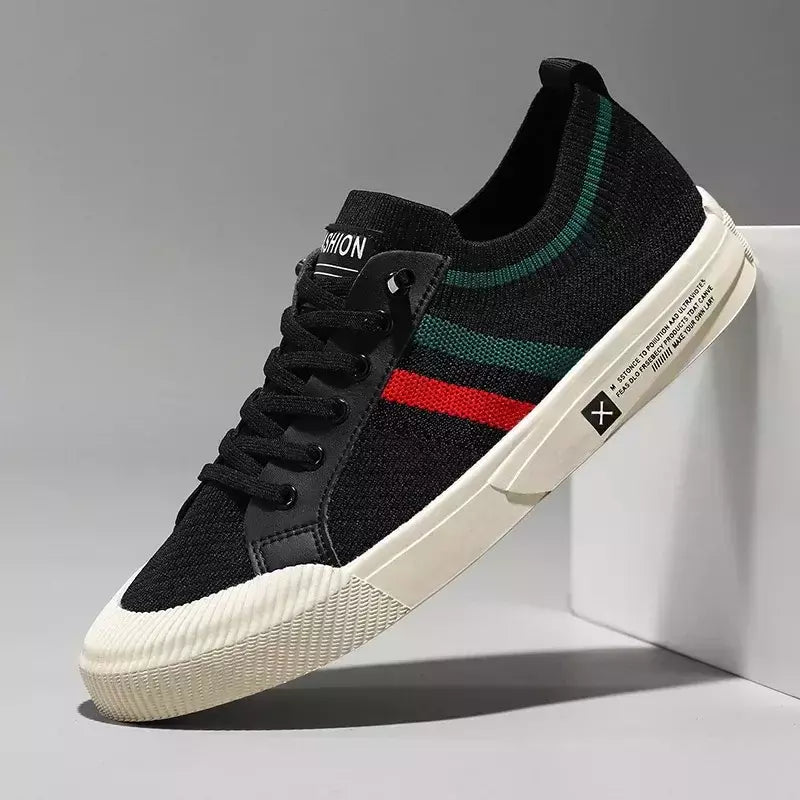 Mocassins casuais masculinos, sapatilhas leves leves de malha respirável leve, tênis masculino, tênis de moda elegante, 2023