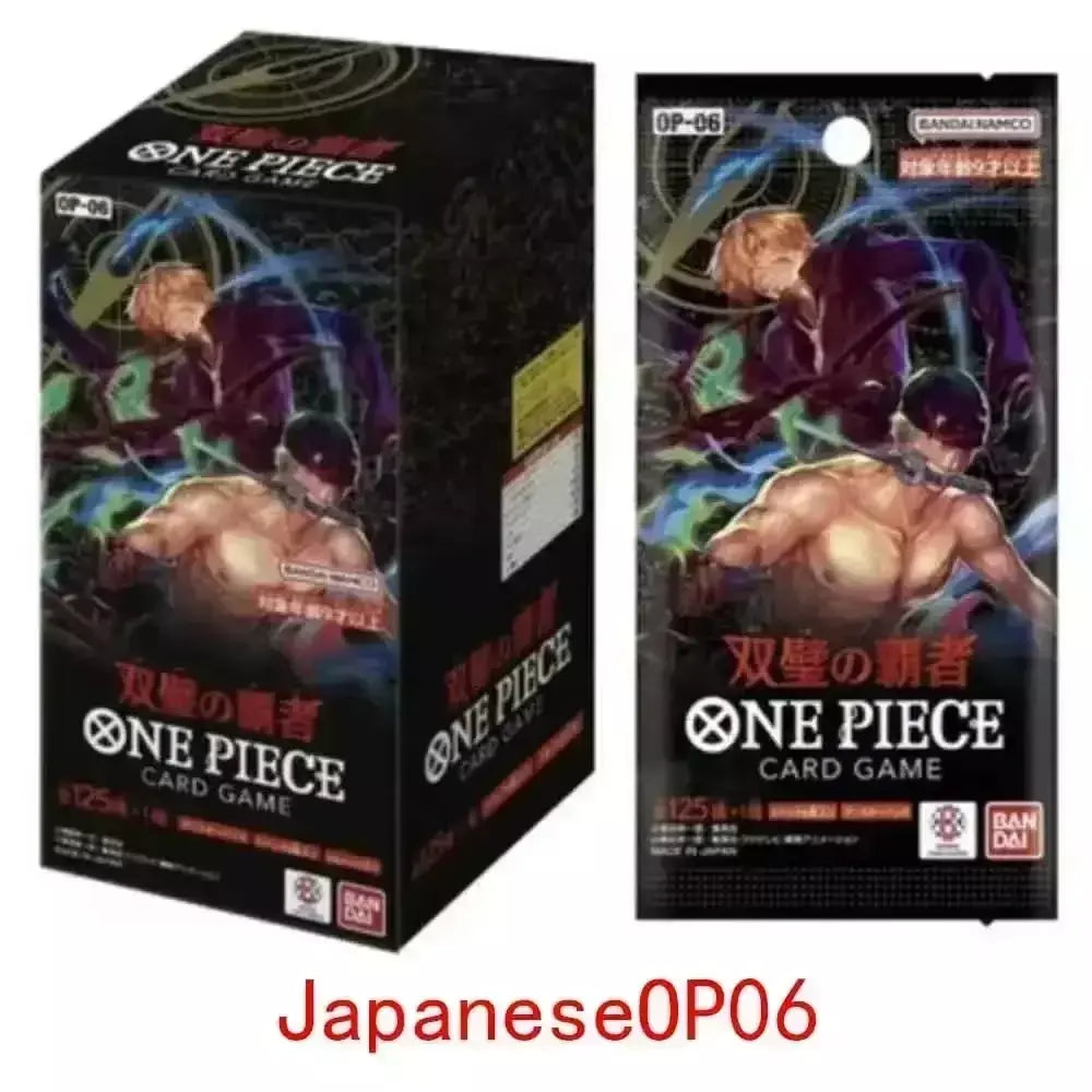 Uma peça tcg caixa de reforço de cartão de jogo japonês selado autêntico japonês OP01-OP13 série completa caixa de reforço cartões de coleção de jogo