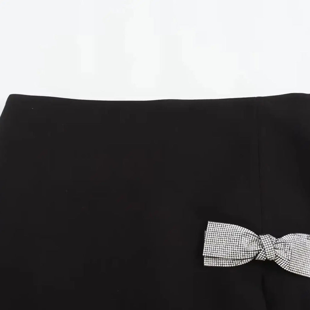 TRAF-Mini Saia de Cintura Alta Feminina, Saia Arco Elegante, Streetwear Luxo, Saias Designer, Primavera, Verão, Nova