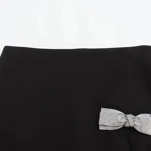 TRAF-Mini Saia de Cintura Alta Feminina, Saia Arco Elegante, Streetwear Luxo, Saias Designer, Primavera, Verão, Nova