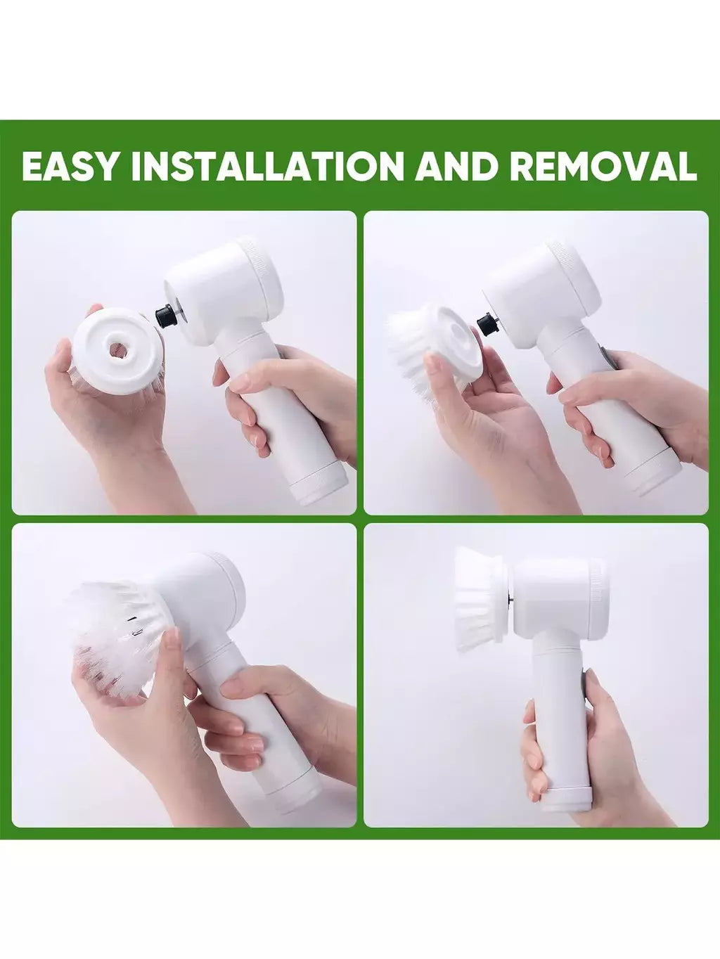 Xiaomi power purificador 5 cabeça de escova substituível elétrica rotação purificador escova limpeza do banheiro power purificador escova elétrica casa