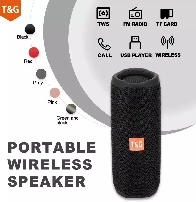 T & g tg365 portátil bluetooth alto-falante duplo baixo led subwoofer sem fio à prova dwaterproof água ao ar livre boombox fm aux bt tf leitor de música
