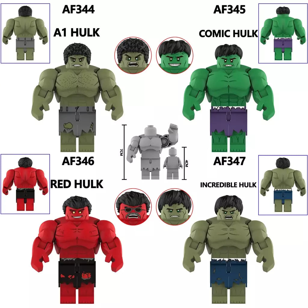 2025 novo filme de venda quente hulk herói personagem bloco de construção brinquedo clássico ação personagem bloco de construção brinquedo presente jogo de mesa