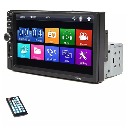 7 Polegada rádio do carro 1 din multimídia mp5 player espelho link tela de toque fm iso potência aux entrada bluetooth usb universal autoradio