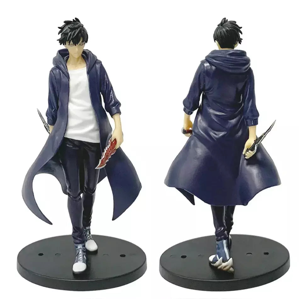 Em estoque solo nivelamento (versão anime) figura-sung jinwoo figura de ação 21cm pvc coletar modelo figura exibição anime mercadoria