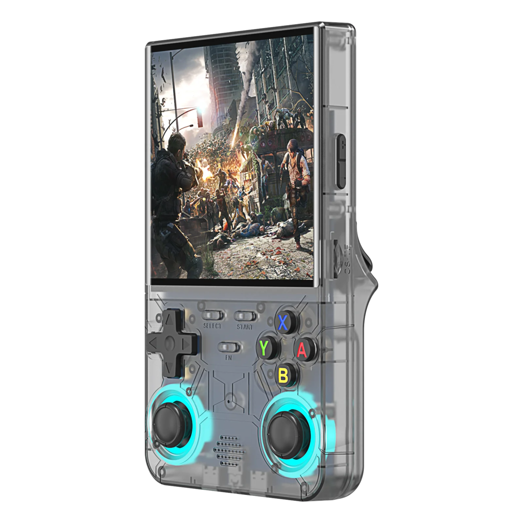 2025 r36 ultra open source r36s console de videogame sistema linux 4.0 Polegada tela ips portátil bolso player vídeo 64g melhores jogos