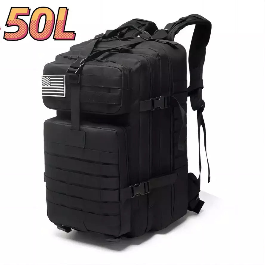 Impermeável Trekking Fishing Hunting Bag, Mochilas ao ar livre, Tactical Sports, Camping, Caminhadas Mochila resistente, 25L, 50L