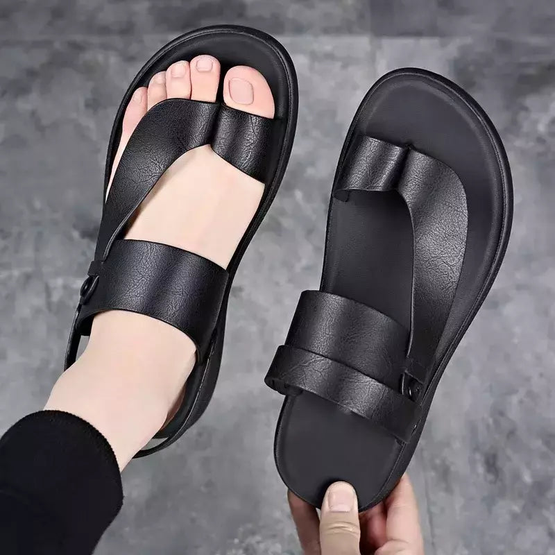 Sapatos de praia respirável secagem rápida masculina, sandálias para casa e exterior, tendência atlética da moda