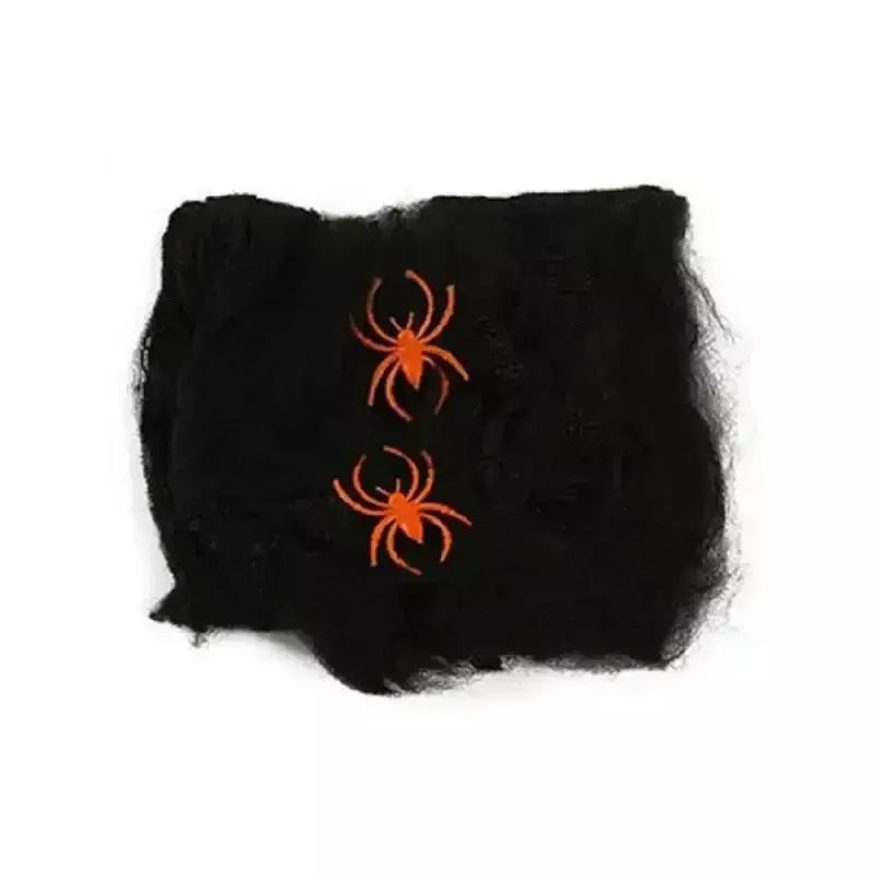 Halloween preto assustador aranha gigante enorme teia de aranha decoração de halloween para casa barra casa assombrada adereços férias decoração ao ar livre