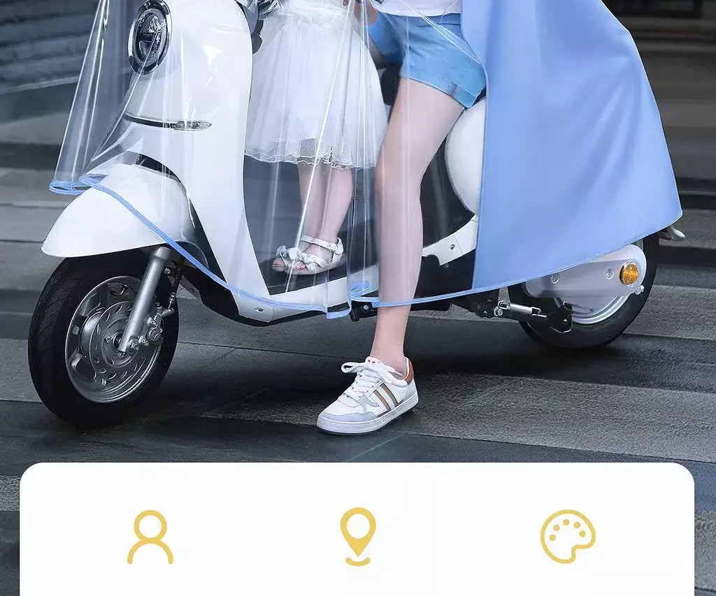 Capa de chuva para bicicleta elétrica, espessada e estendida, capa de chuva para motocicleta, poncho especial, peça única, capa de chuva para adultos