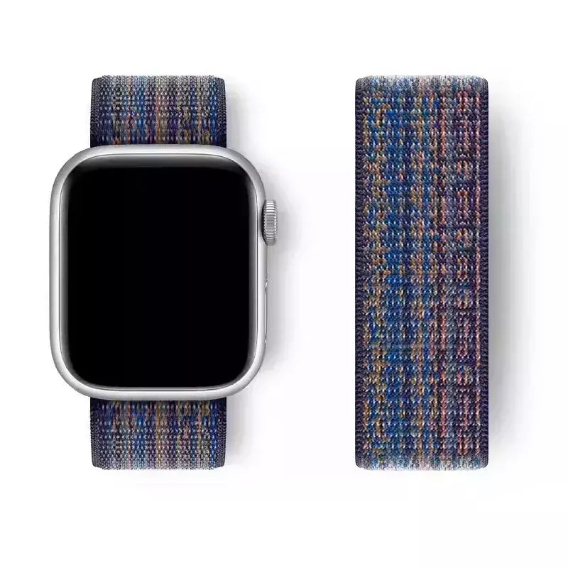 Pulseira Esportiva de Nylon para Apple Watch, Pulseira Nike, Pulseira Loop, iWatch 9, 8, 7, 6, 5, se2, Ultra 2, 45mm, 44mm, 41mm, 42 milímetros, 38 milímetros, 49 milímetros