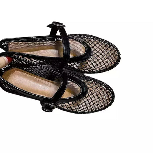 Sandálias femininas em malha oca, sapatos rasos de grife para caminhadas na praia, sapatilhas femininas com conforto retrô, novas, verão, 2022