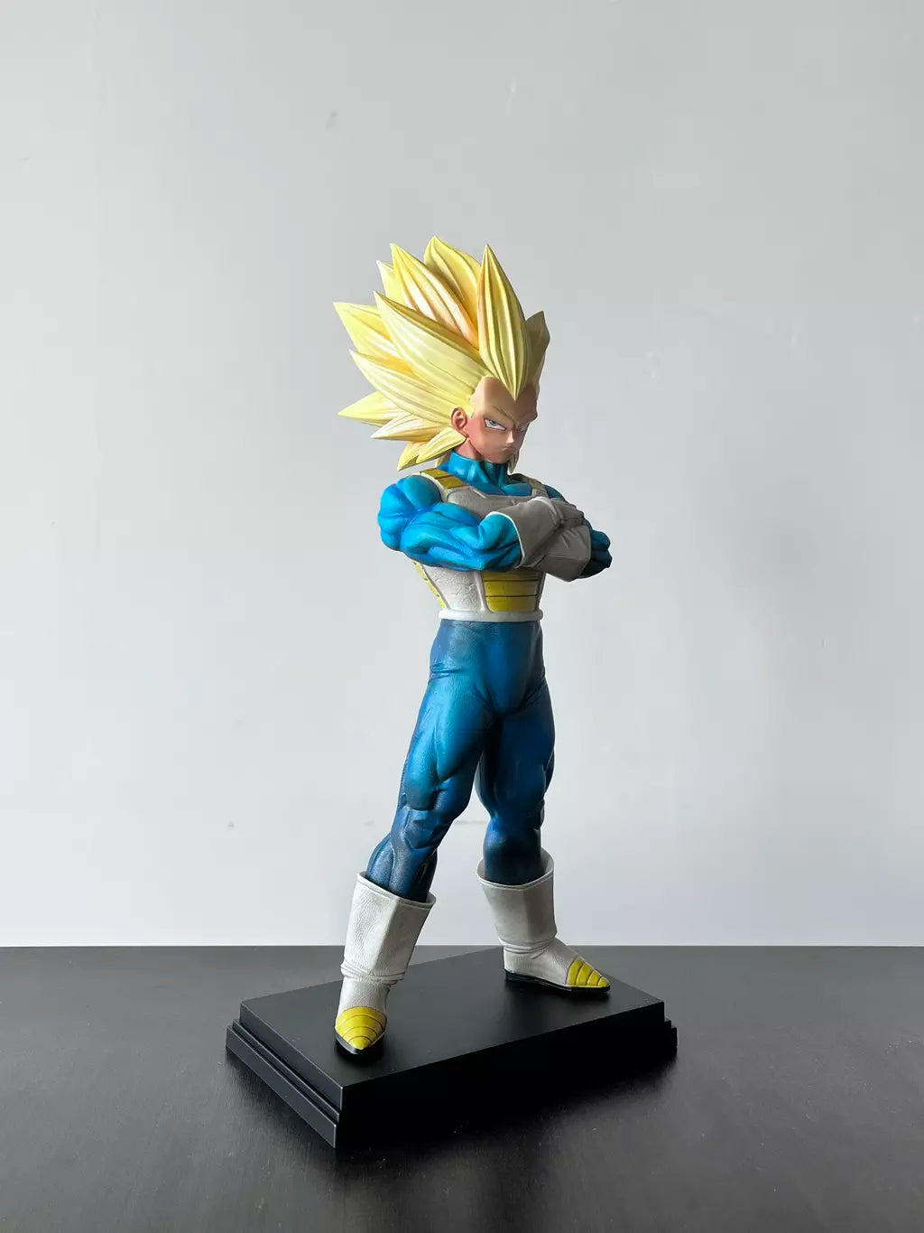 Vf em estoque 33cm dragon ball z ssj3 vegeta modelo super saiyan 3 vegeta figura de ação estátua modelo colecionável brinquedo presente