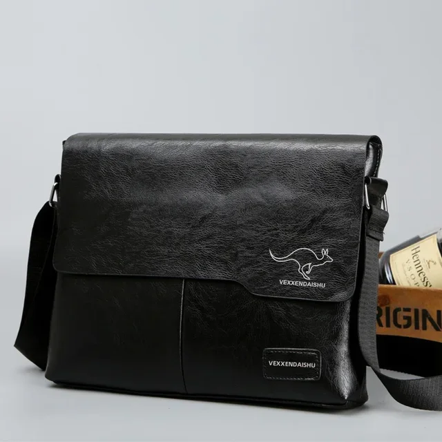 Bolsa de ombro de couro para homens Bolsa de negócios Bolsa mensageiro Bolsa lateral grande, bolsa crossbody, marca de luxo, moda, IPAD