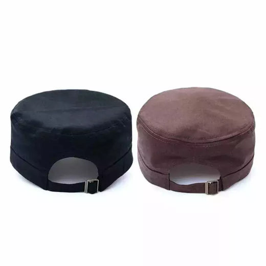 Chapéu unissex ajustável do exército, boné de cadete patrulha militar, liso, estilo clássico, moda vintage, 5 cores, 1pc
