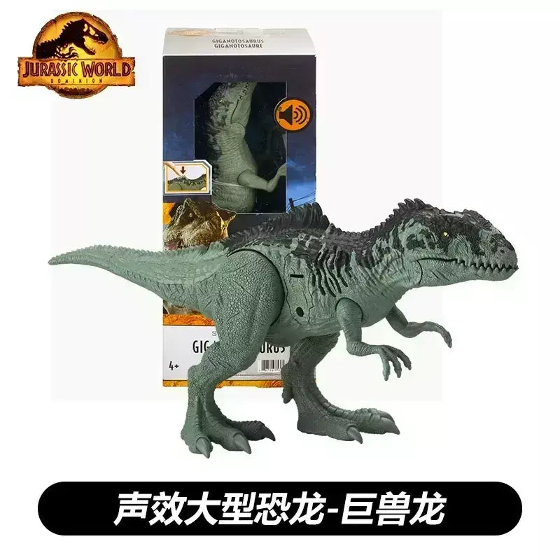 Figura de ação jurássica do dinossauro do mundo para crianças, brinquedos originais para meninos, Tiranossauro Rex, Tiranossauro Rex, Giganotossauro, Figura Anime