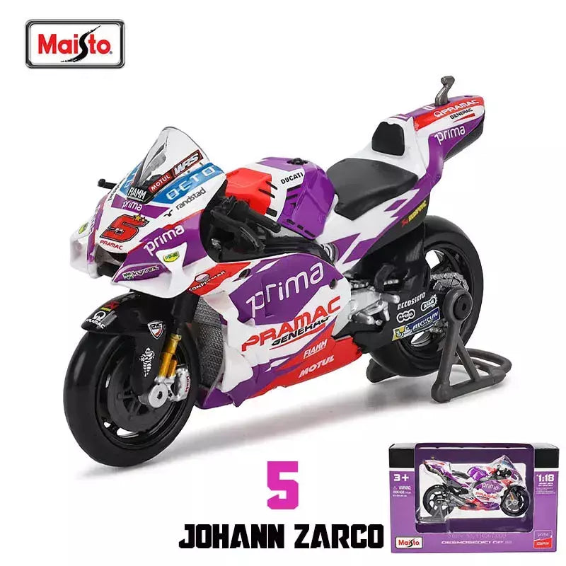 Maisto 1:18 NOVA Equipe Ducati Lenovo 2023 # 1 Bagnaia Champion Moto GP Racing fundição liga modelo de motocicleta coleção presente brinquedo