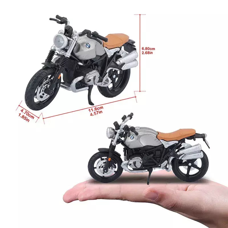 Maisto 1:18 bmw 1250gs r ninet scrambler tanque de combustível liga modelo da motocicleta genuíno estático diecast modelo colecionável presente brinquedo