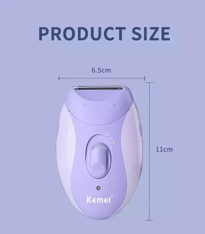 Kemei-Depiladora Elétrica Recarregável para Mulheres, 4in 1, Depilação Facial do Corpo, Aparador de Biquíni para Pernas, axilas
