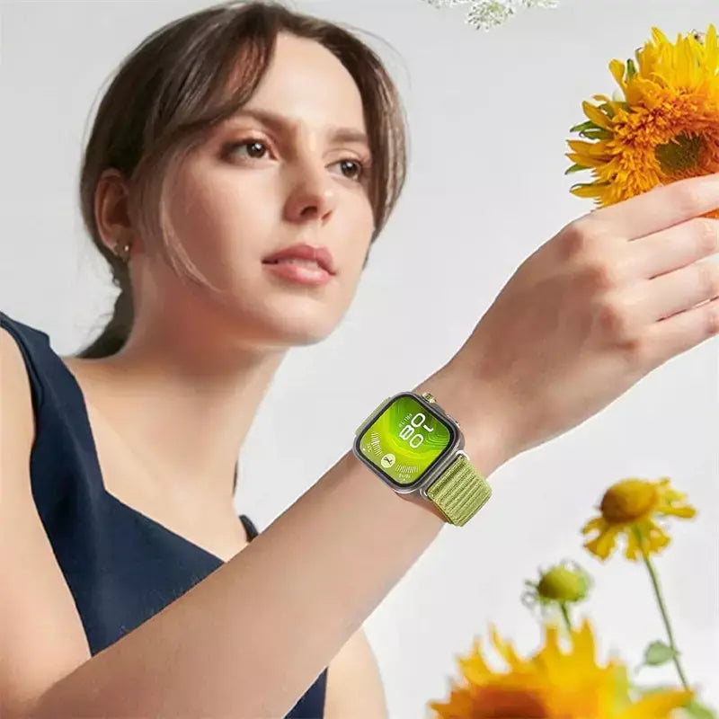 Pulseira de nylon para huawei watch fit 3/4/4pro, pulseira trançada confortável e respirável para huawei watch fit 3/fit 4/4pro, acessórios