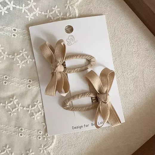 Grampos de cabelo para bebês, novo outono e inverno, série de cores de folhas, cinto de algodão, arco, clipes bb para crianças, franja, acessório de cabelo lateral