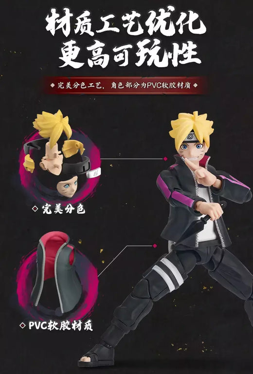 (Em estoque) novos blocos originais naruto boruto campeão classe versão naruto genuíno montado figuras de ação brinquedos pvc modelo presente