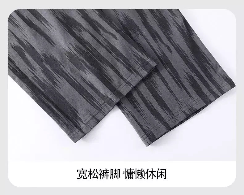 Pijama de algodão de duas peças masculino, calça de manga comprida, traje caseiro, estudante e adolescente, novo outono