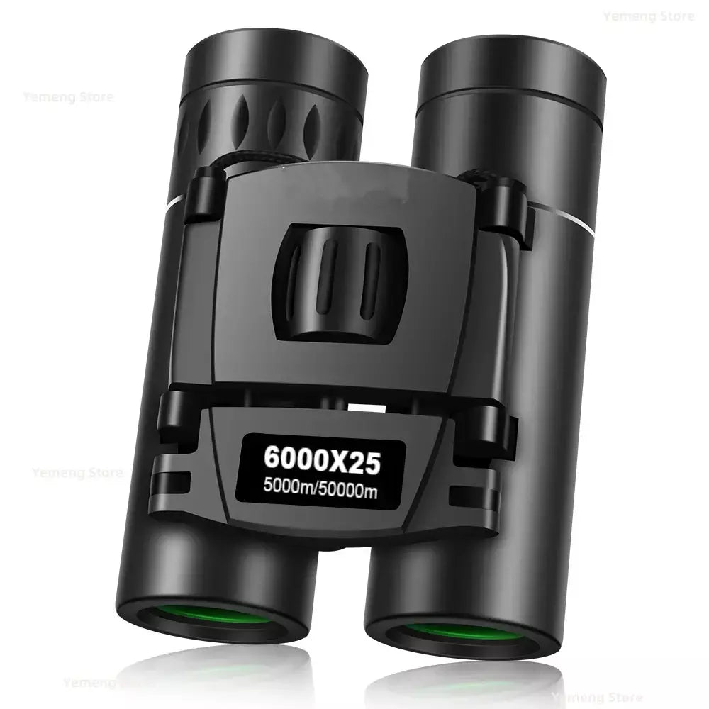 9000x25 hd zoom portátil poderoso binóculos de longo alcance bak4 telescópio jumelles dobrável bak4 binóculos para caça acampamento