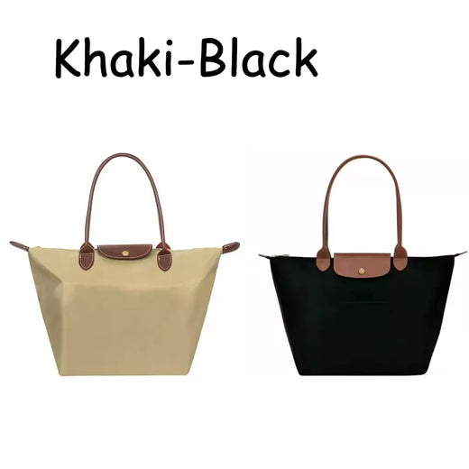 MINISO-Bolsa de Ombro Dobrável Feminina Clássica de Grande Capacidade, Bolsas de Nylon, Moda Casual, Alta Qualidade, Nova, 2024