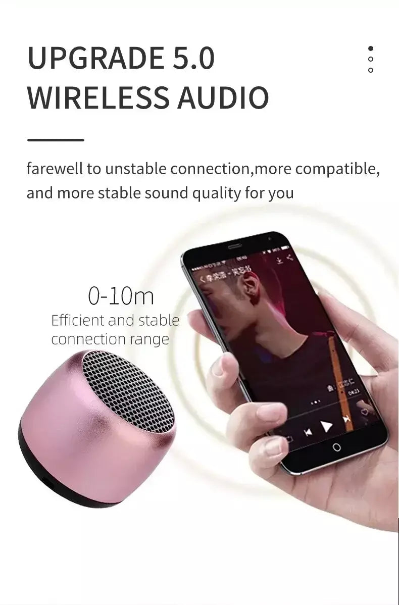 Bluetooth m1 alto-falante portátil música estéreo surround mini usb ao ar livre subwoofer alto-falante reprodutor de áudio alto-falante microfone