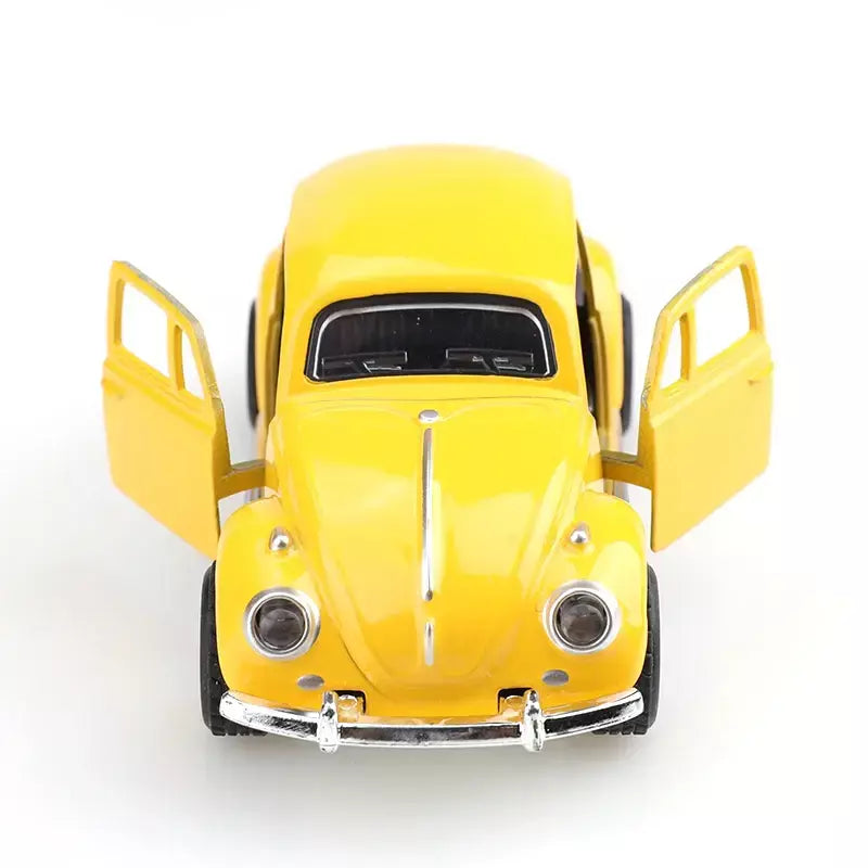 (Ensacado) 1:8 besouro clássico fofo, modelo de carro de liga, veículo simulado, carro de liga infantil, modelo de brinquedo de menino, enfeites de carro