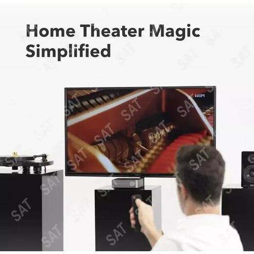 Amplificador de streaming multiroom com AirPlay 2, Chromecast, HDMI e controle de voz Stream Spotify, Amazon Music